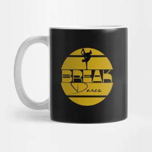 Breakdance yellow black Mug